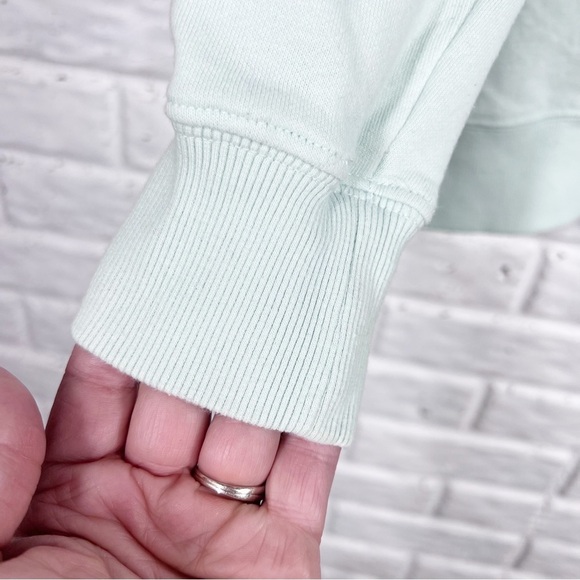 THE NORTH FACE Light Green Logo Hooded Sweatshirt - Picture 6 of 6